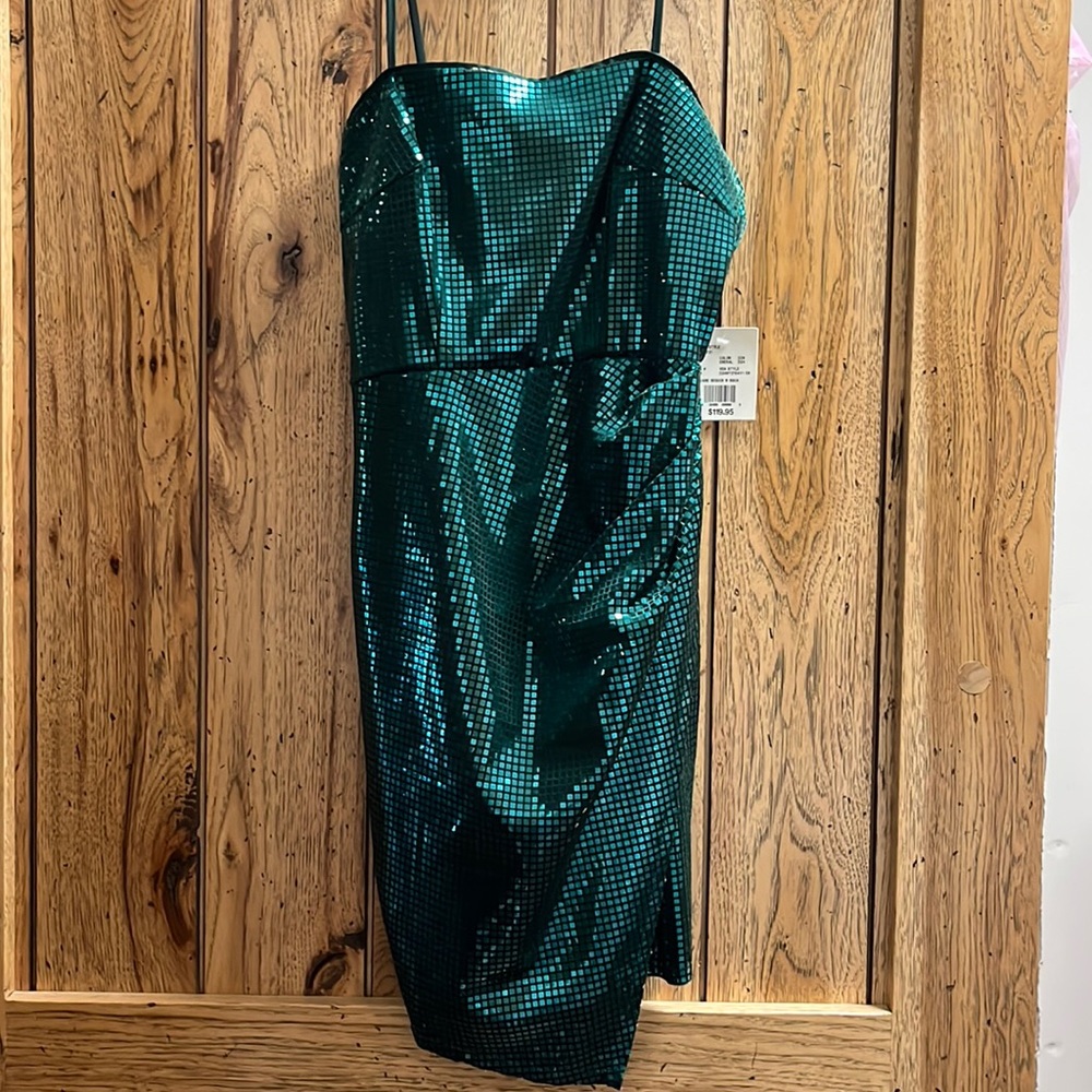 Dark green home coming  dress. Size 2. Bought at Henry’s